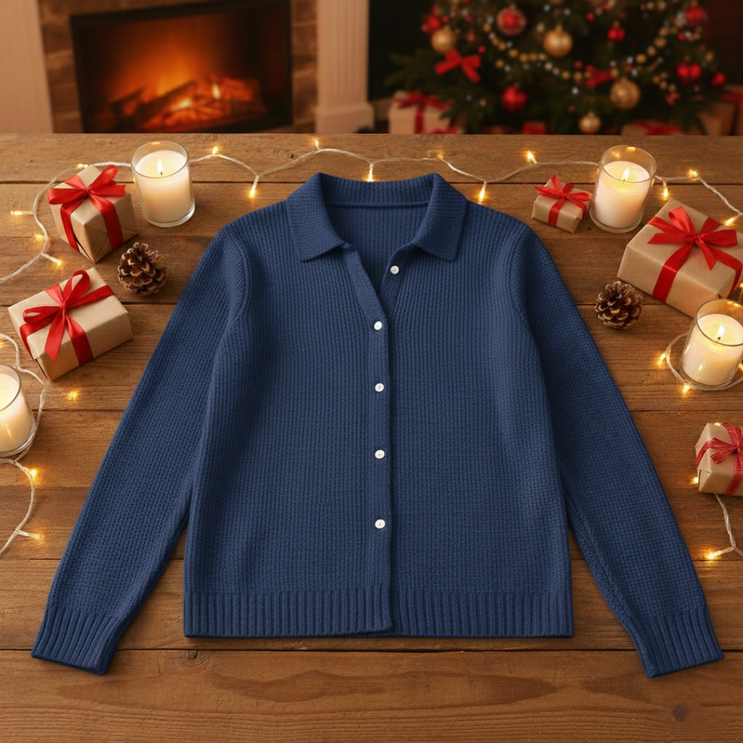 Elaine | Classic Knit Button Cardigan