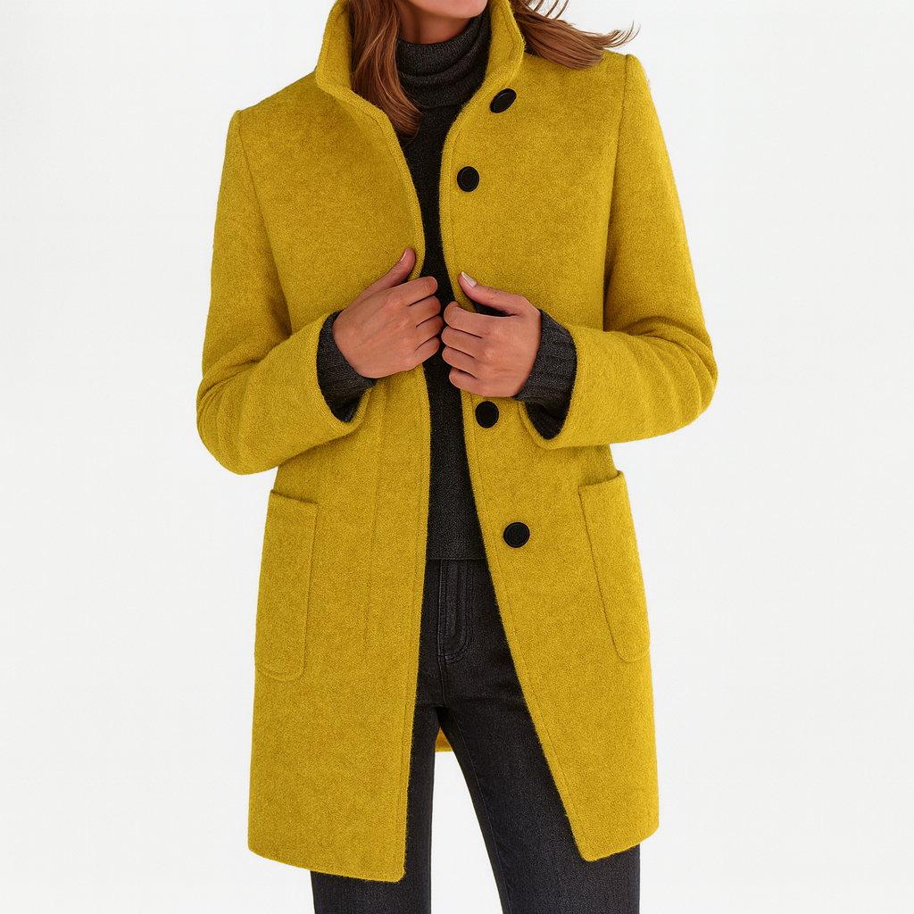 Marionne - Women's jacket with stand-up collar for an elegant and functional style