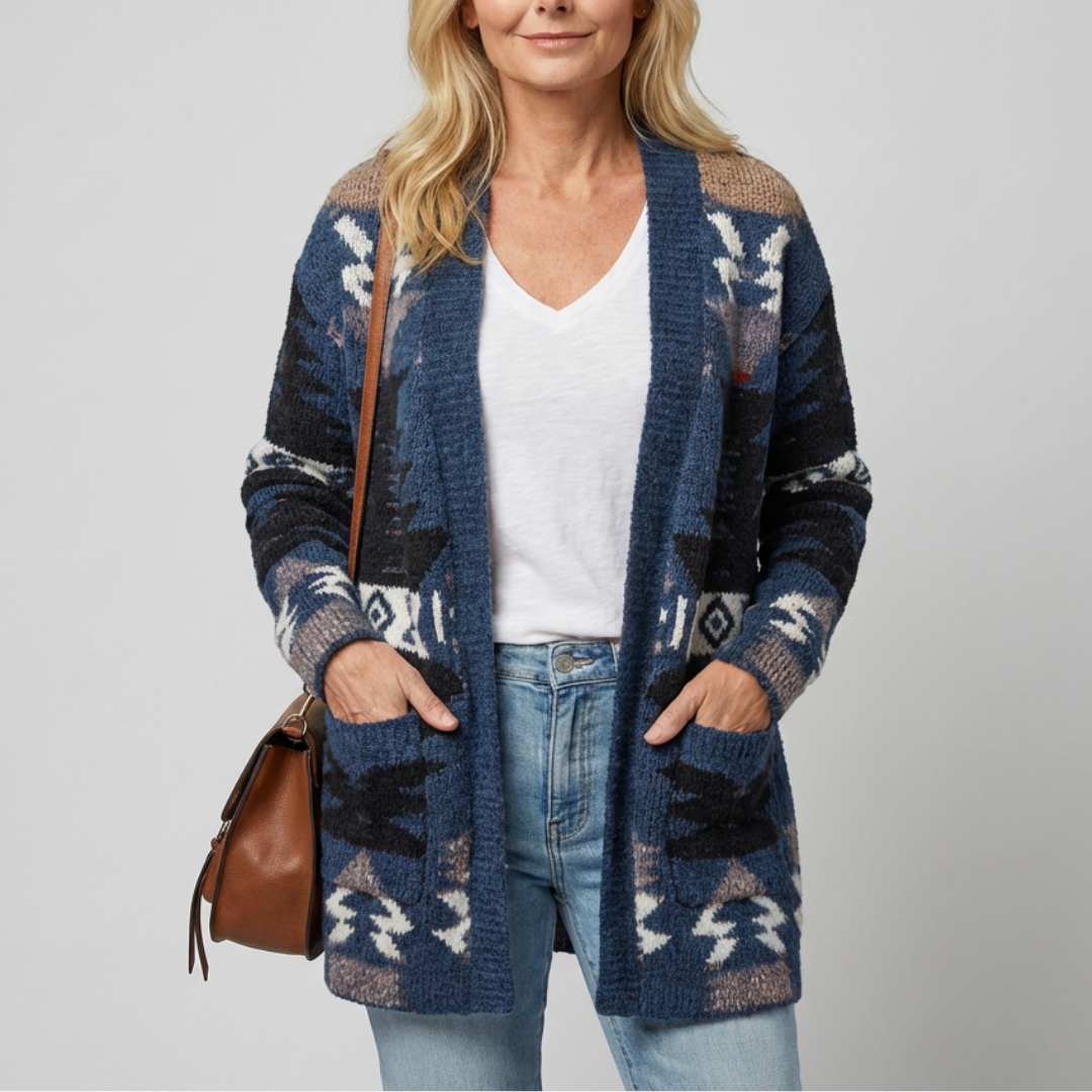 Aveline™ | Aztec Pocket Cardigan