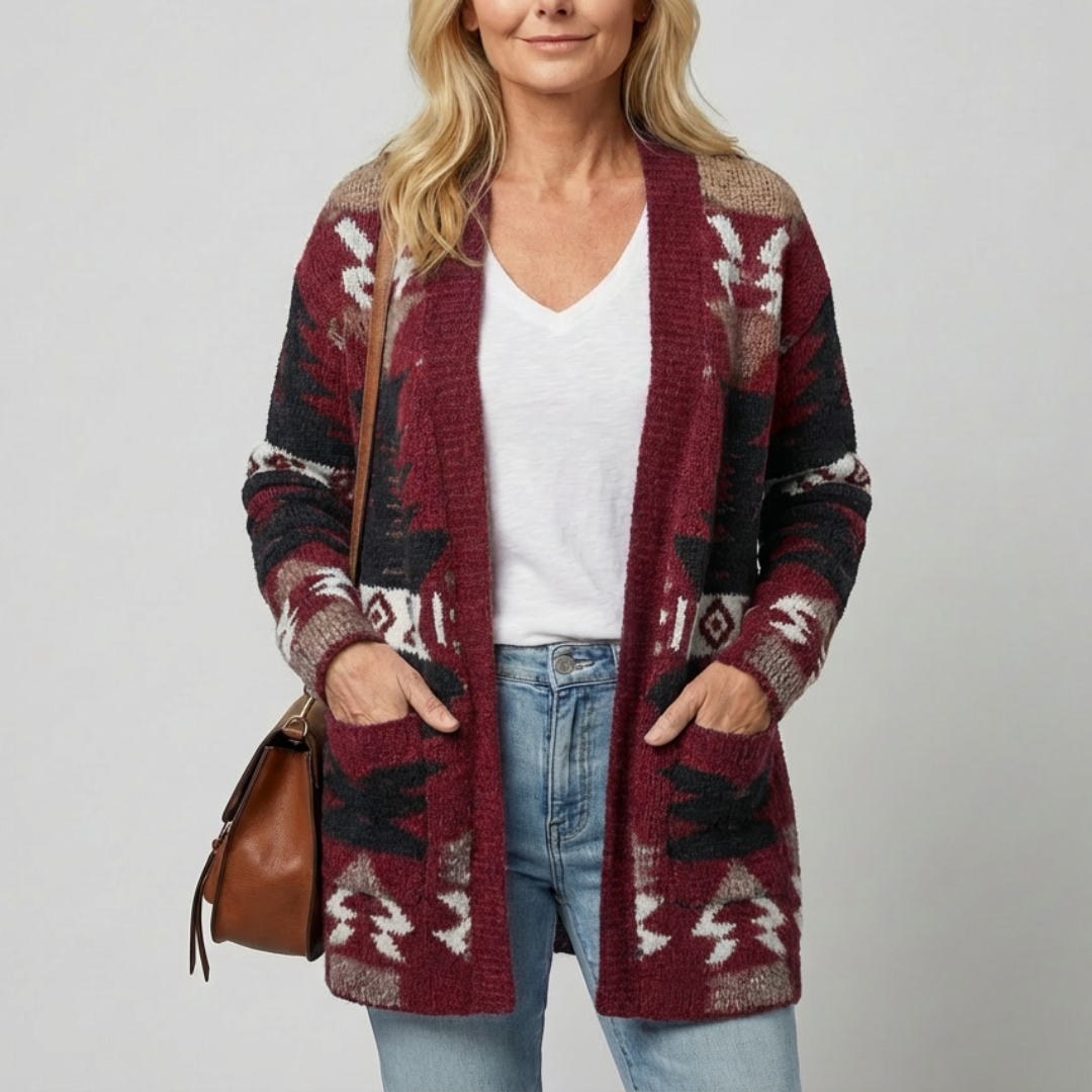 Aveline™ | Aztec Pocket Cardigan