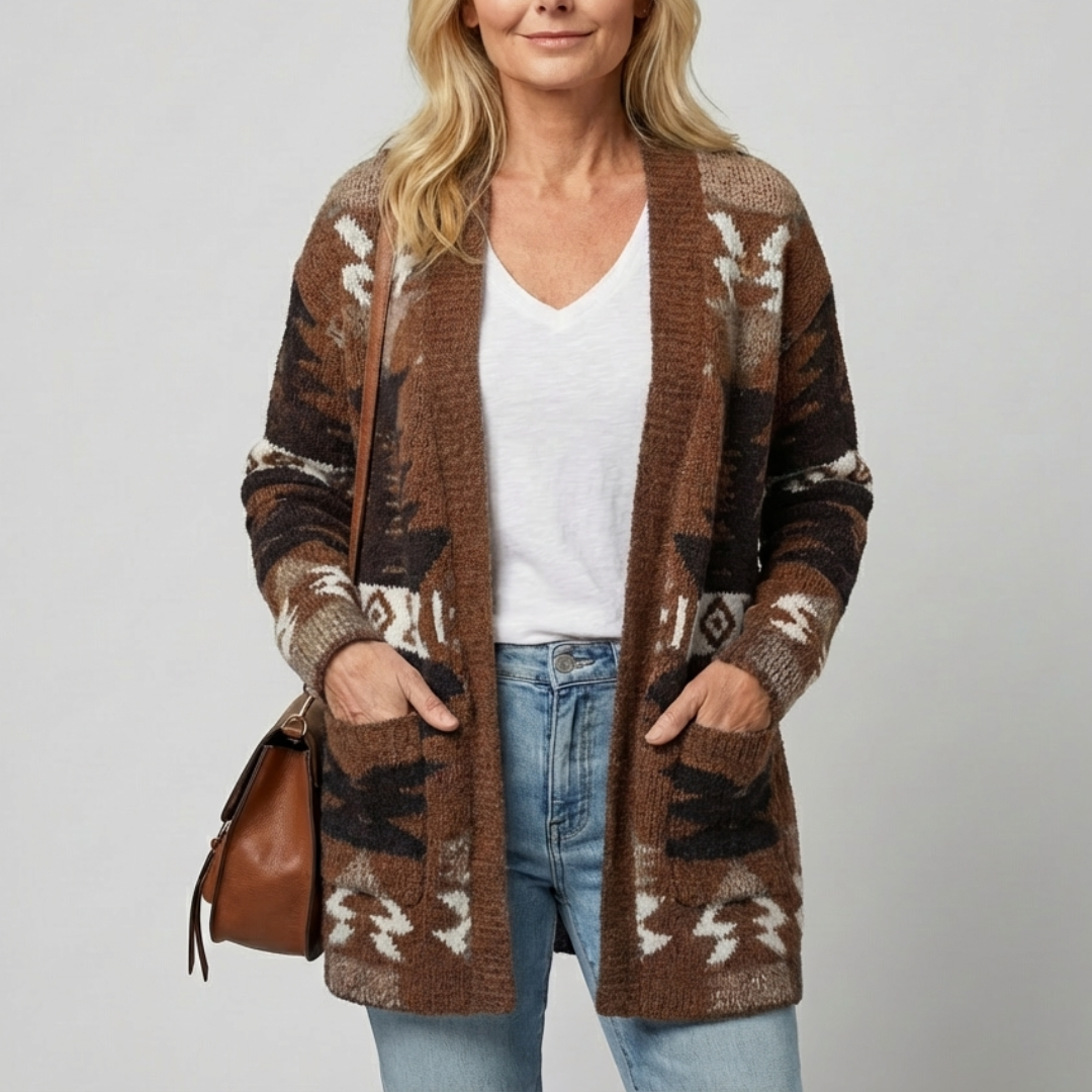Aveline™ | Aztec Pocket Cardigan