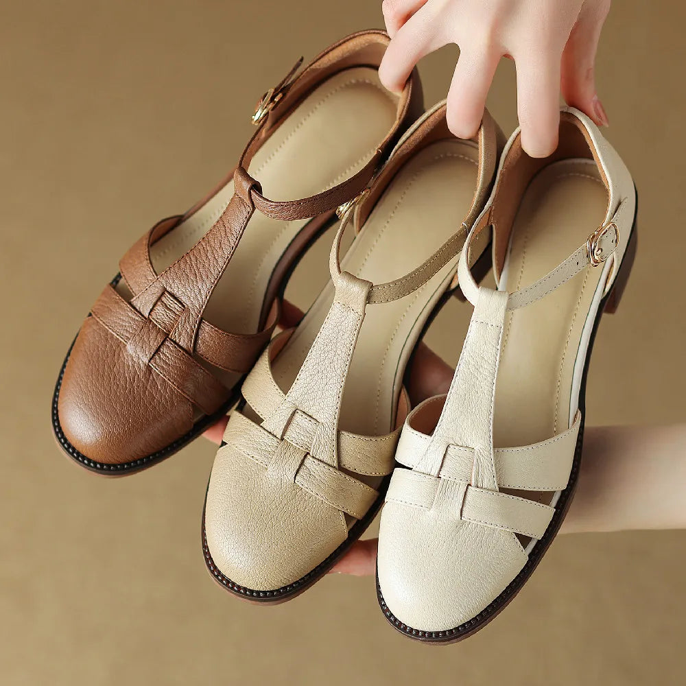 Laaksonen™| Sylviera T-Strap Flats