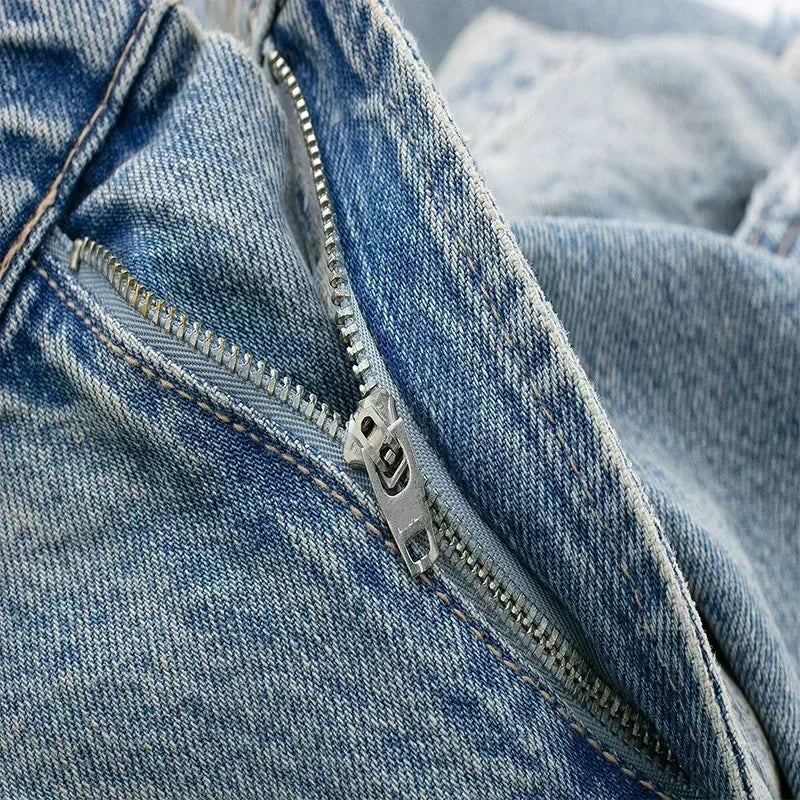 Laaksonen™ | Jean Patchwork Tuhoitettu