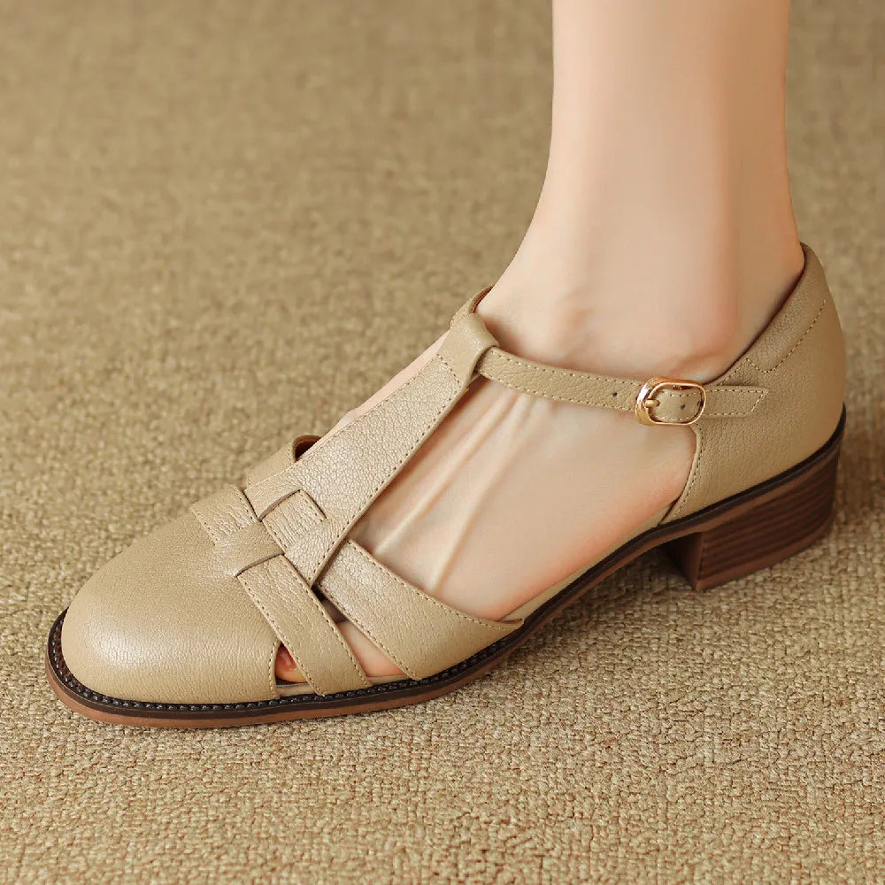 Laaksonen™| Sylviera T-Strap Flats