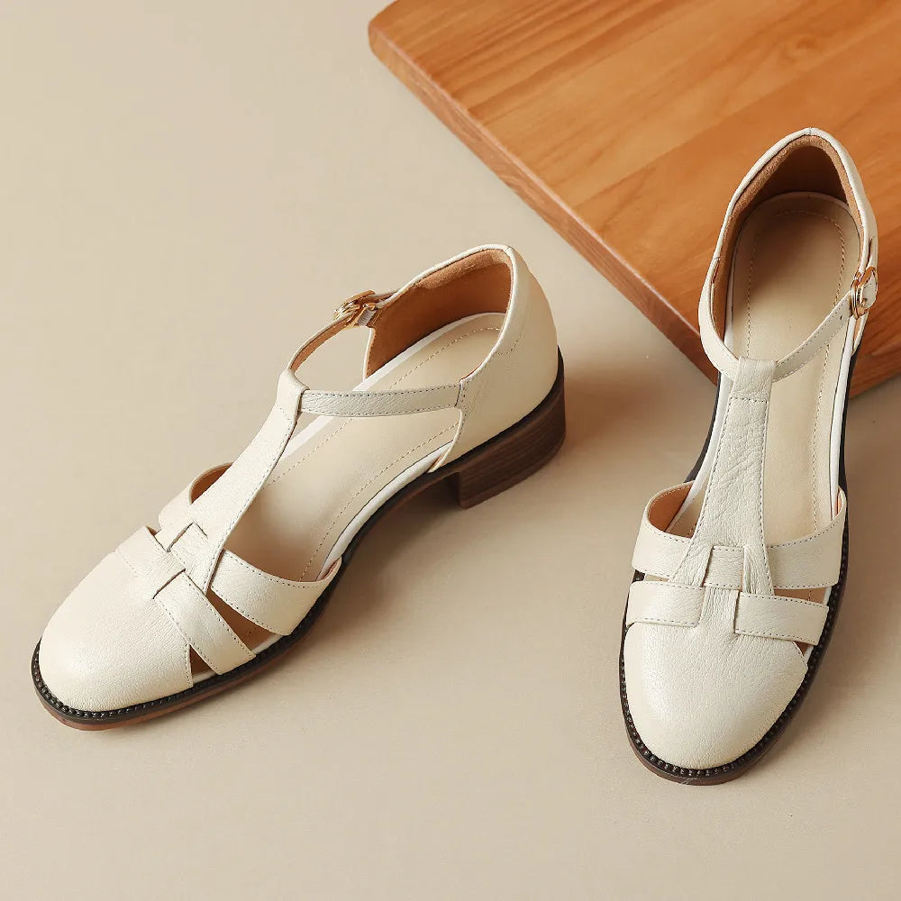 Laaksonen™| Sylviera T-Strap Flats