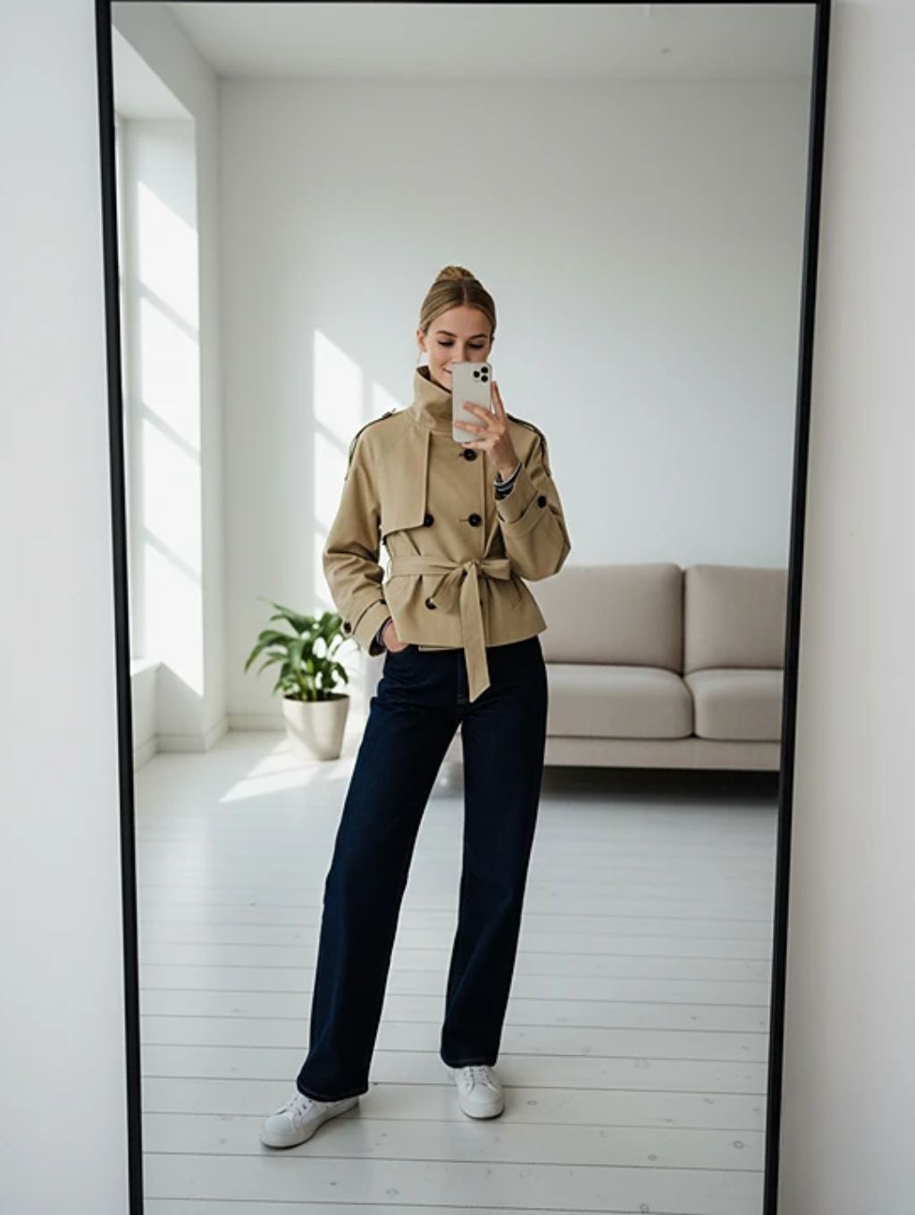 Maya Belted Trench Coat