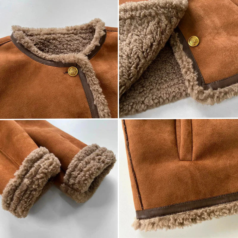 Aveline | Buttoned Sheepskin Jacket