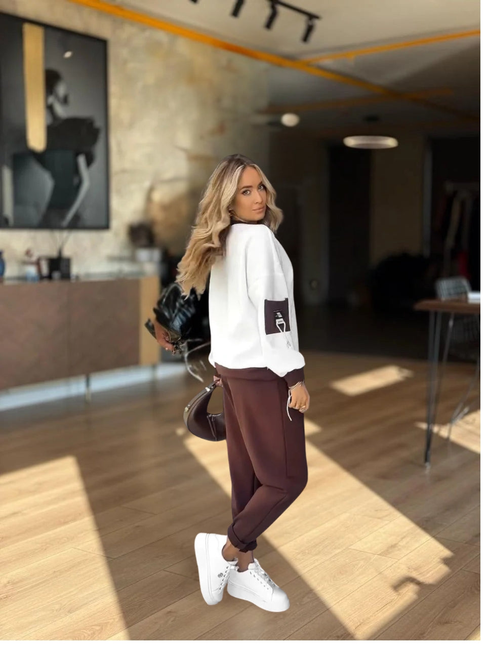 Valene - Casual Pants With Elastic Waist And Pockets