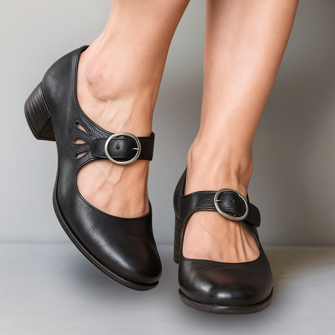 Mary | Orthopaedic Leather Flats