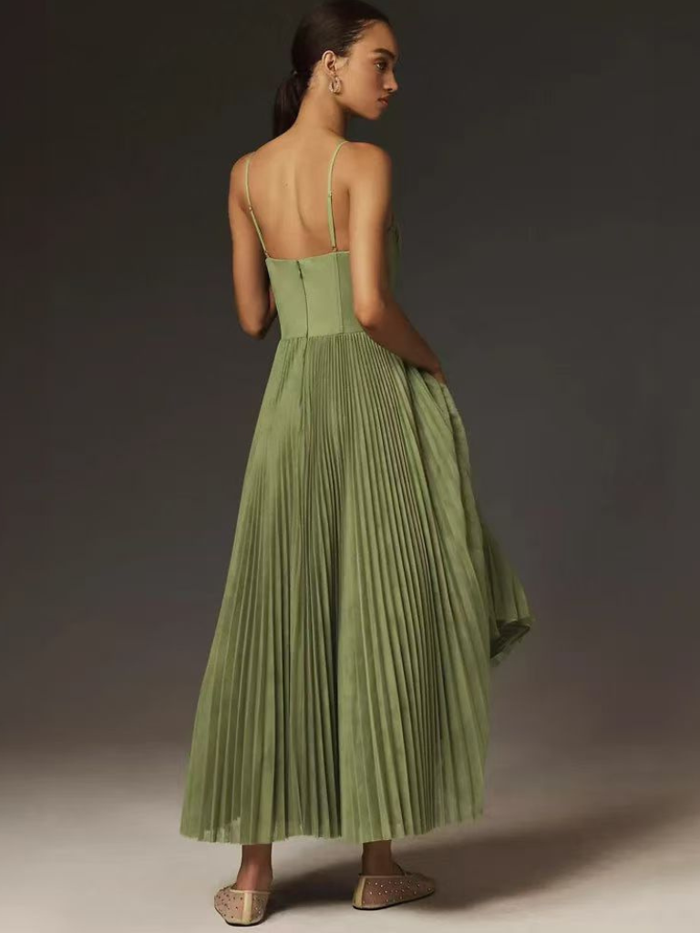 Amy | Flare Dress with Corset Top