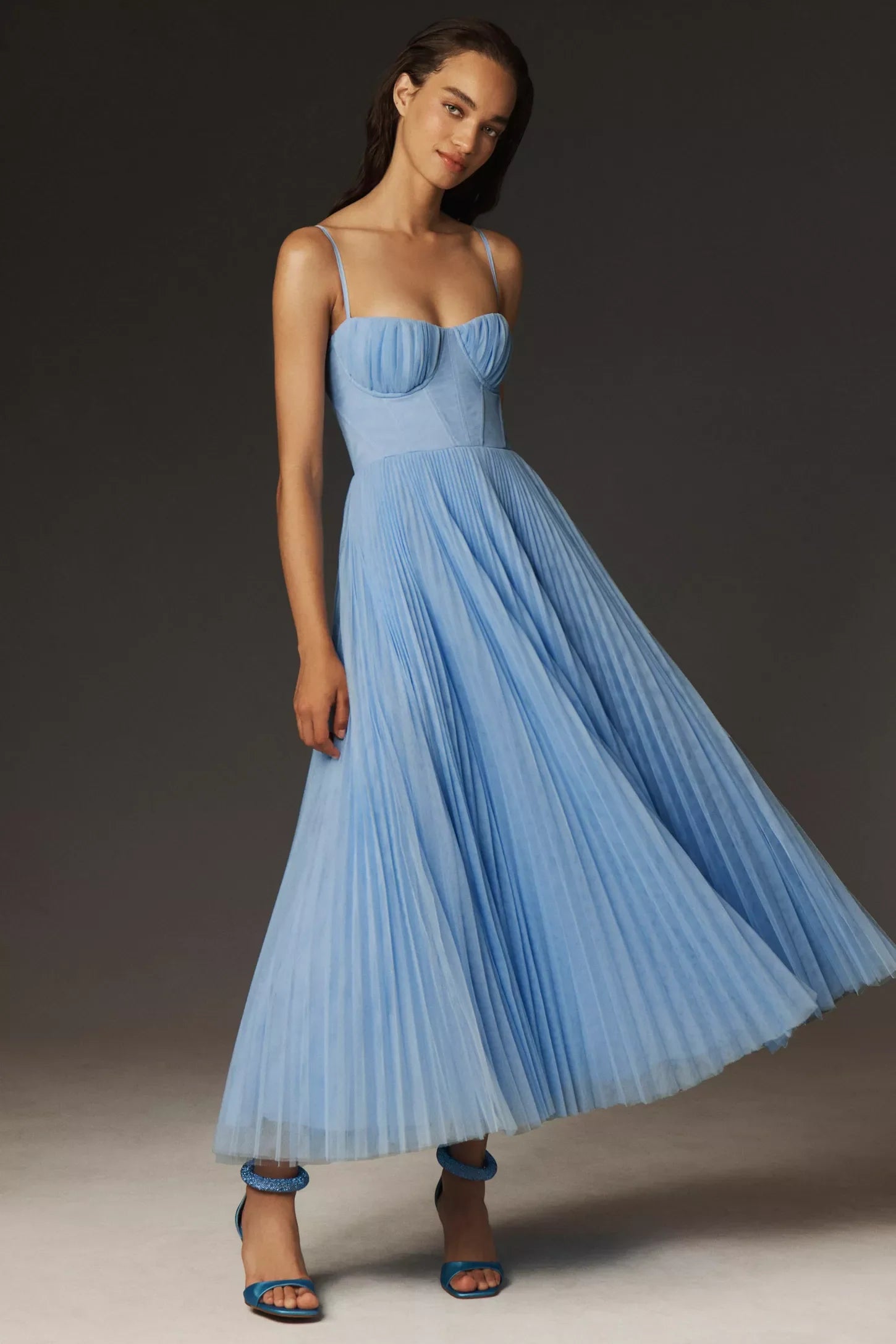 Amy | Flare Dress with Corset Top