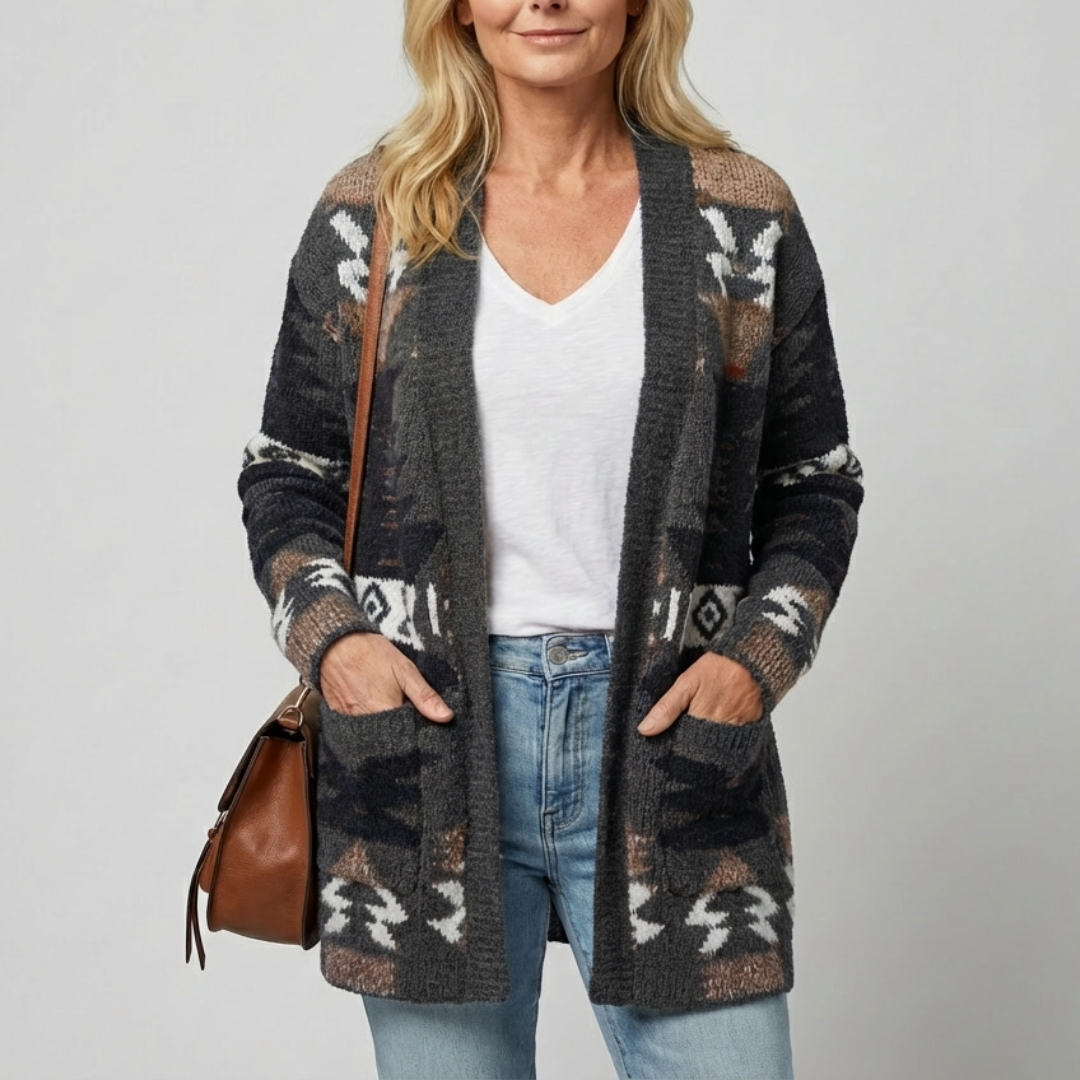 Aveline™ | Aztec Pocket Cardigan