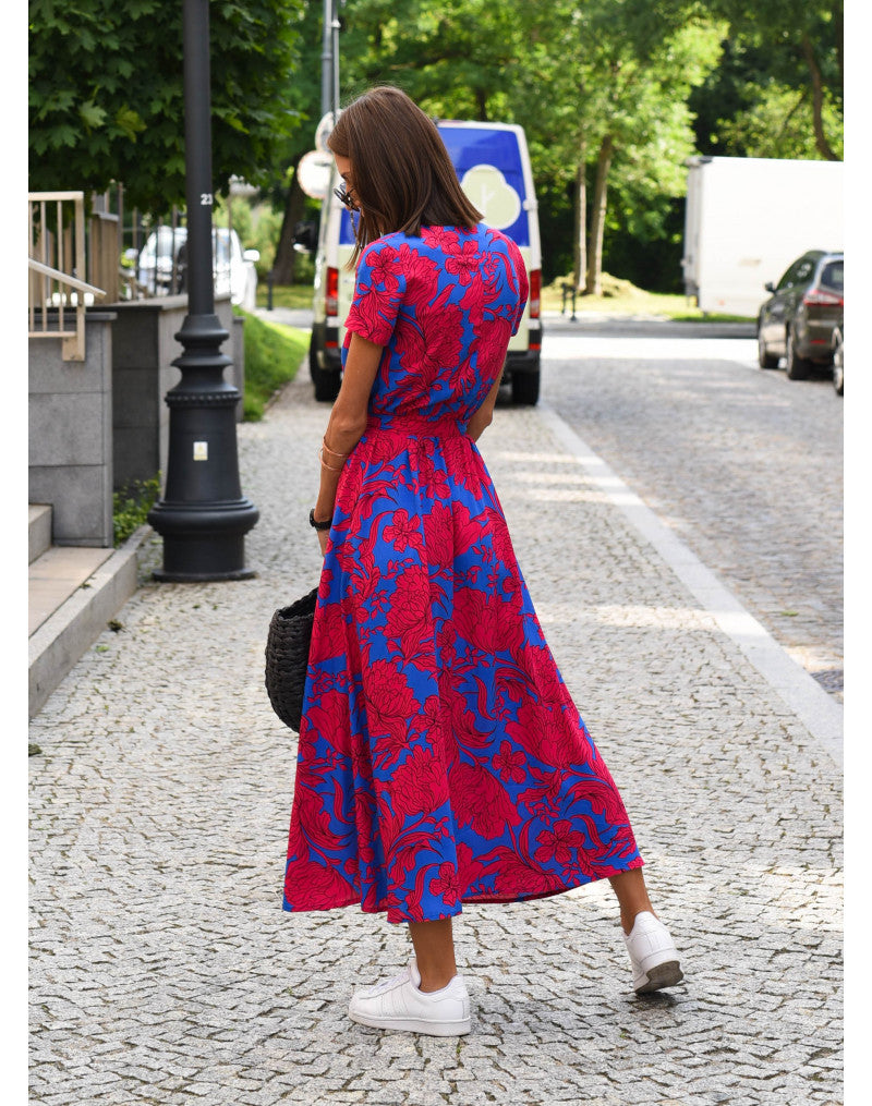 Laurie | Wrap Dress with Floral Print