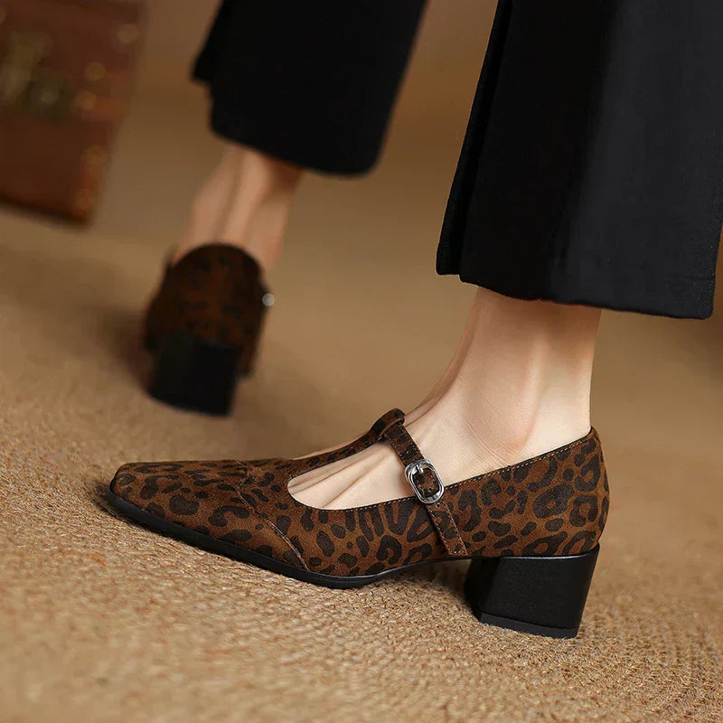 Laaksonen™| Kalvoria Leopard Mary Janes