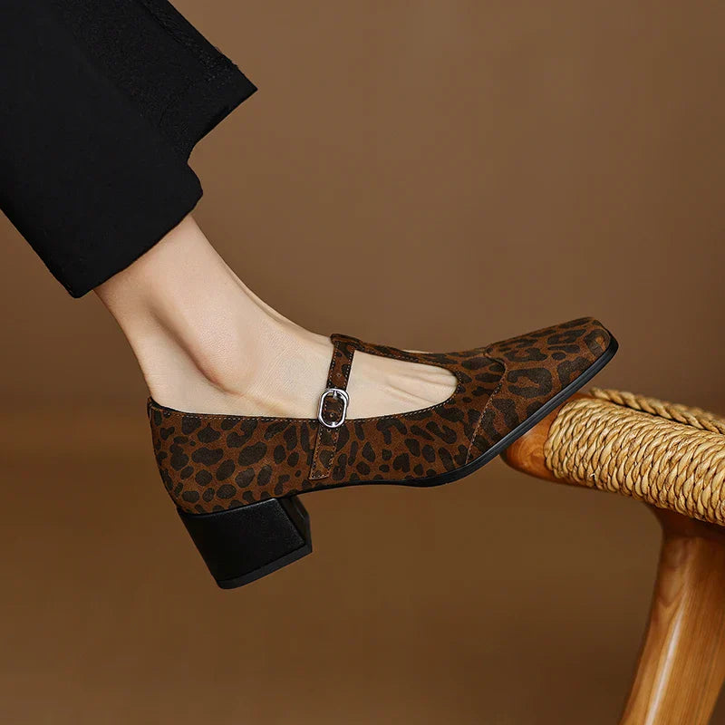 Laaksonen™| Kalvoria Leopard Mary Janes
