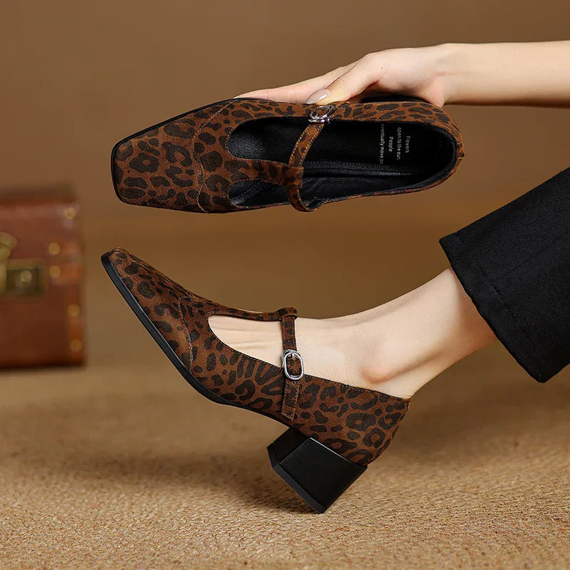 Laaksonen™| Kalvoria Leopard Mary Janes