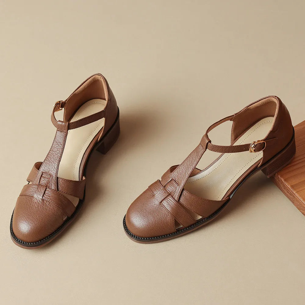 Laaksonen™| Sylviera T-Strap Flats